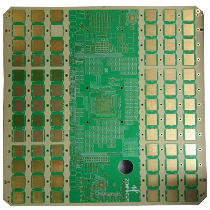 High-frequency microwave hybrid printed circuit board